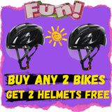 Buy any 2 e-bikes and get 2 helmets free!
