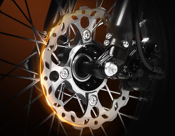Dual 203mm Hydraulic Brakes