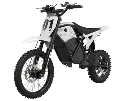 KOVO Nova Mini electric dirt bike in white