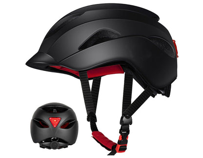 KOVO Urban EBike Helmet with Rear Light in black