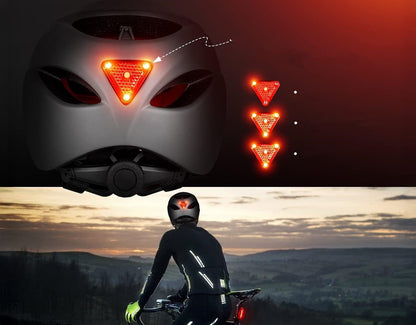 KOVO Urban EBike Helmet with Rear Light in black rear view