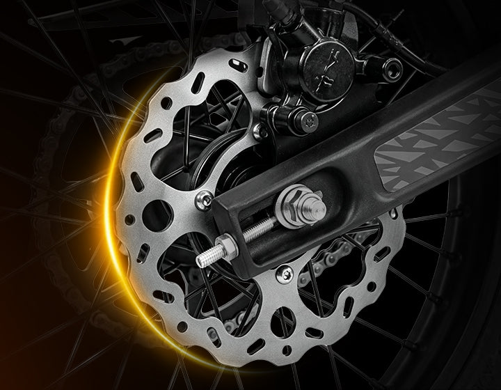 190 mm Hydraulic Disc Brakes