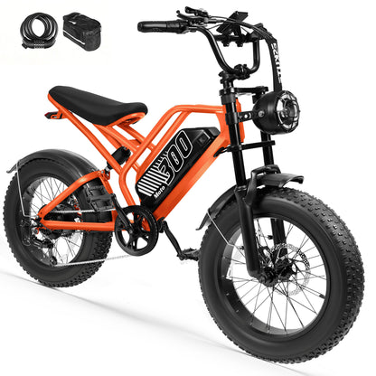 Eskute® V300 20*4.0" Electric Dirt Bike