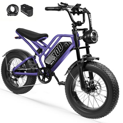 Eskute® V300 20*4.0" Electric Dirt Bike